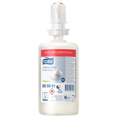 Мило-піна для рук Tork Premium антибактеріальне, 1 л, ≈ 2500 порцій
