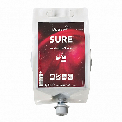 Миючий засіб для ванних та туалетних кімнат Diversey Sure Washroom Cleaner, 1,5 л