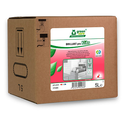 Ополіскувач для посуду в посудомийних машинах Green Care Professional BRILLANT pro Kliks в умовах м'якої води, 5 л