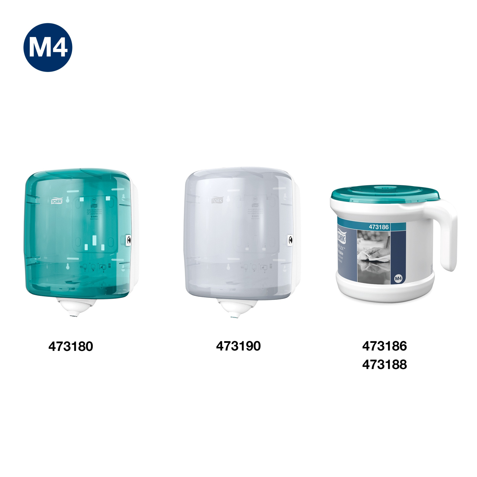 Рушники Tork Reflex в рулонах з центральною витяжкою, білі, 1 шар, 300 м, 857 листів, 1 рулон