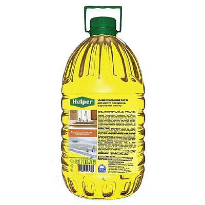 Універсальний засіб для миття поверхонь з ароматом лимону Helper, 5 л