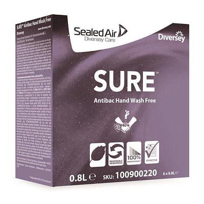 Засіб для миття рук Diversey Sure Antibac Hand Wash Free, 0,8 л