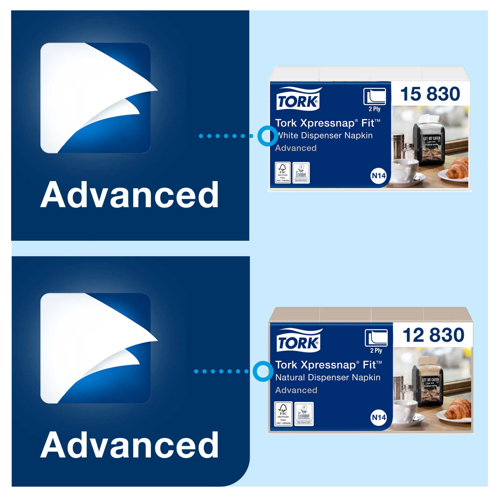 Переносний диспенсер Tork Xpressnap Fit для барних серветок, чорний, на 168 серветок