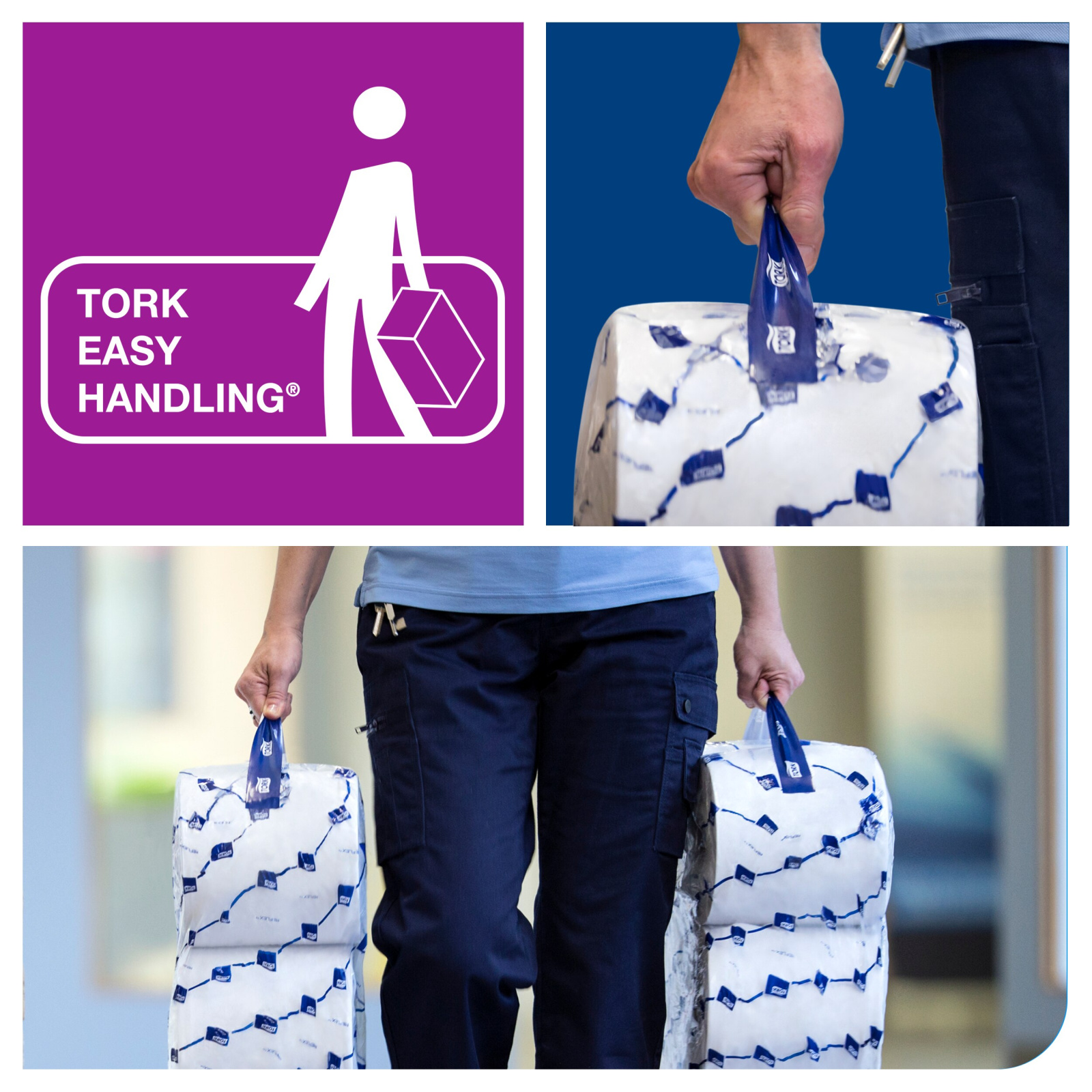 Екстра м'який туалетний папір в рулонах Tork OptiServe Premium без втулки, білий, 3 шари, 550 відривів, 1 рулон